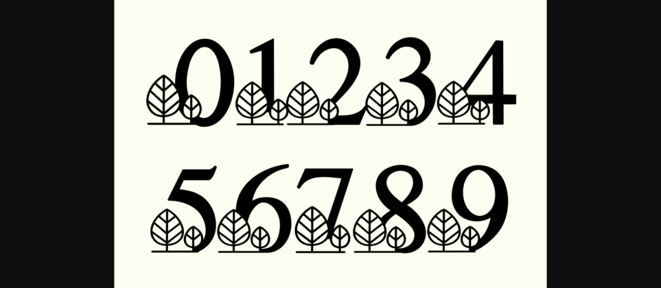 Tree Font Poster 6