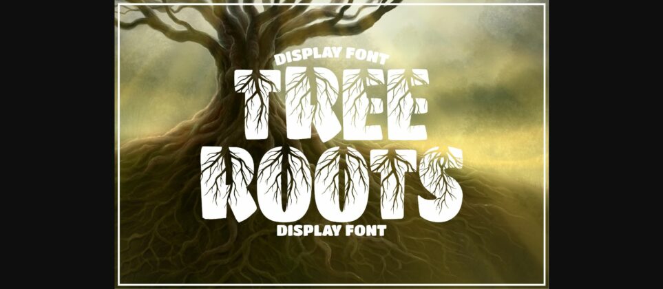 Tree Roots Font Poster 3