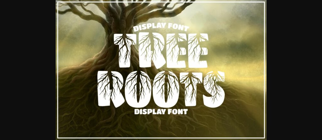 Tree Roots Font Poster 1