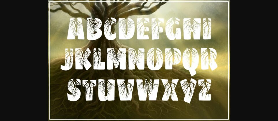 Tree Roots Font Poster 4