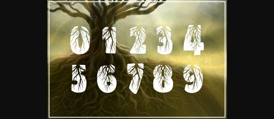Tree Roots Font Poster 5