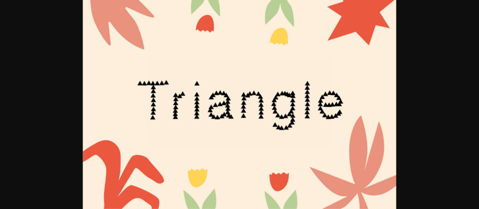 Triangle Font Poster 3