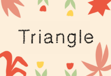 Triangle Font Poster 1