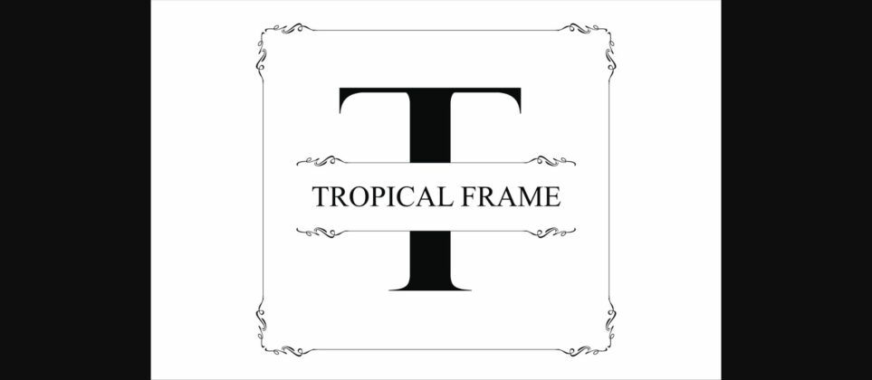 Tropical Frame Font Poster 3