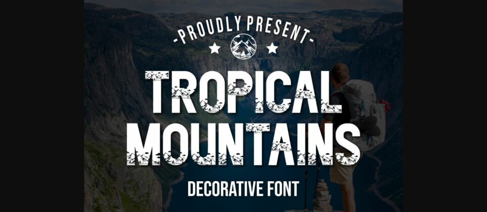 Tropical Montains Font Poster 3