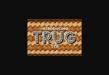 Trug Font Poster 1