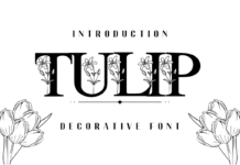 Tulip Font Poster 1