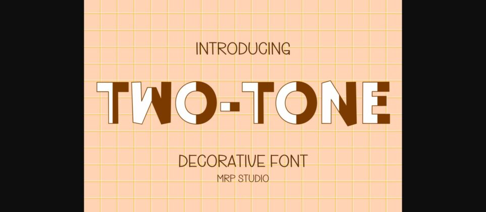 Two Tone Font Poster 3