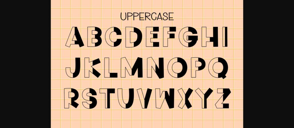 Two Tone Font Poster 5
