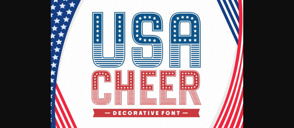 Usa Cheer Font Poster 3