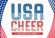 Usa Cheer Font Poster 1