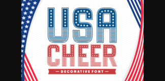 Usa Cheer Font Poster 1