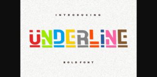 Underline Font Poster 1