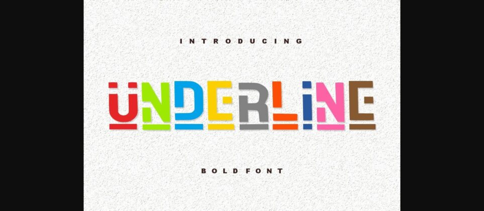 Underline Font Poster 1