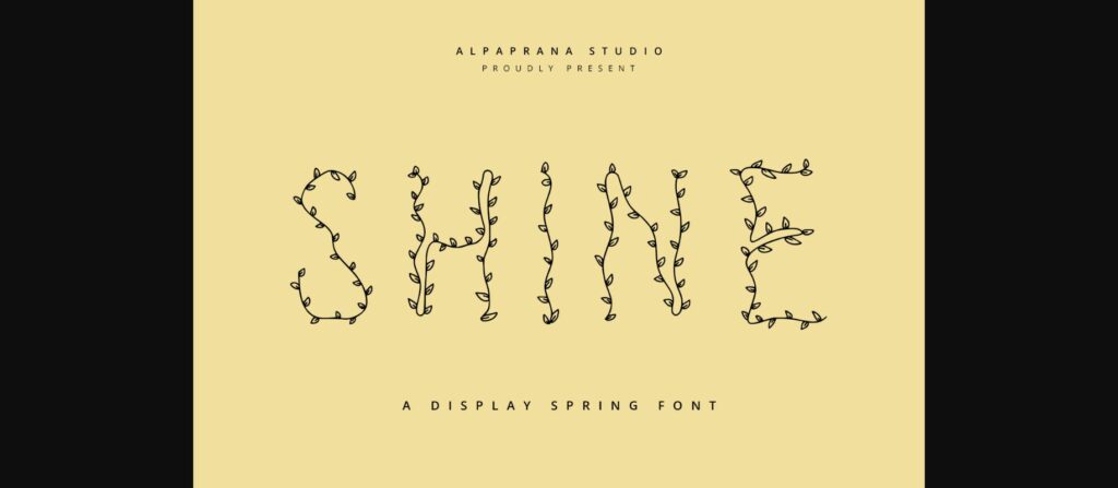 Shine Font Poster 3