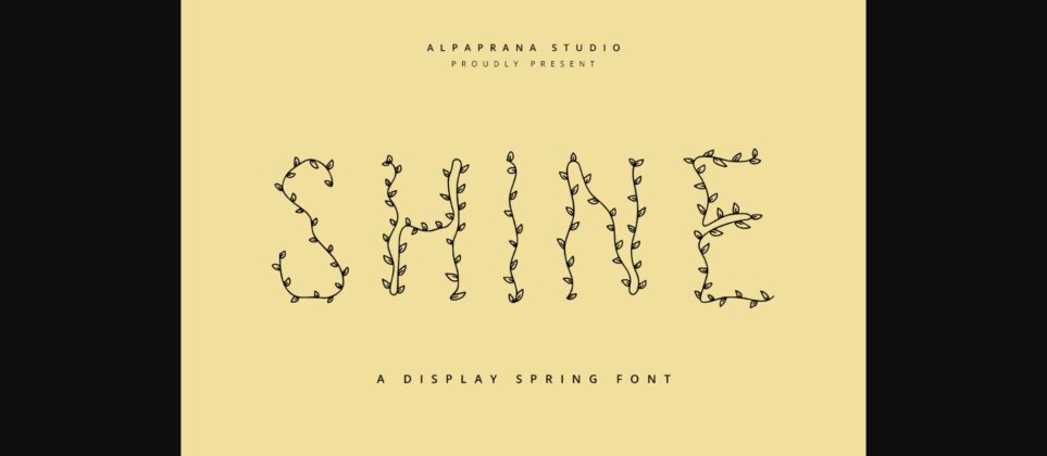 Shine Font Poster 3