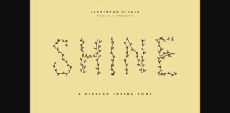 Shine Font Poster 1