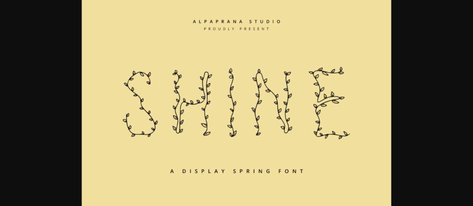 Shine Font Poster 1