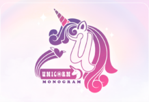 Unicorn Monogram Font Unicorn Monogram Font Poster 1