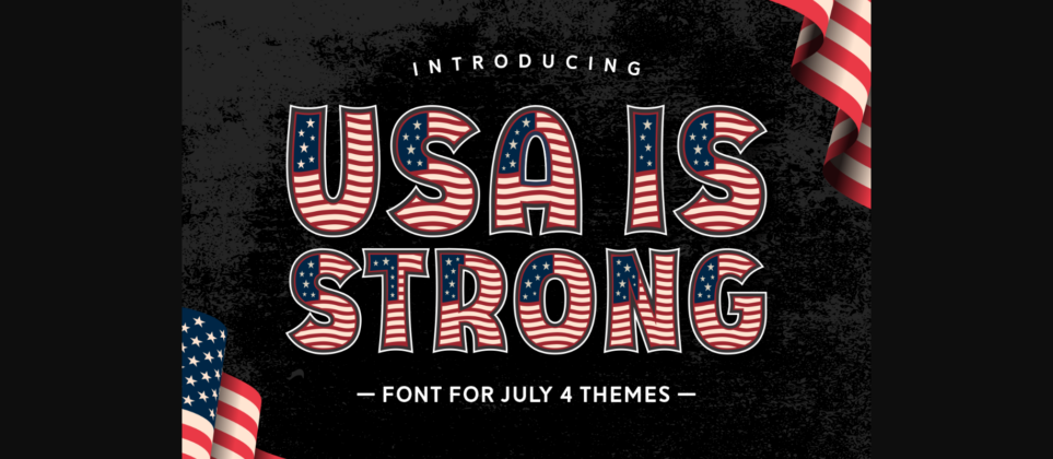 Usa is Strong Font Poster 3