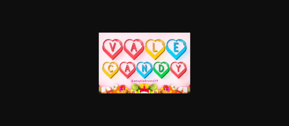 Vale Candy Font Poster 3
