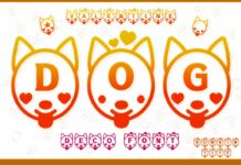 Valentine Dog Font Poster 1