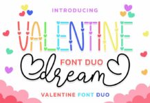 Valentine Dream Duo Font Poster 1