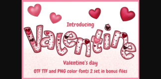 Valentine Font Poster 1