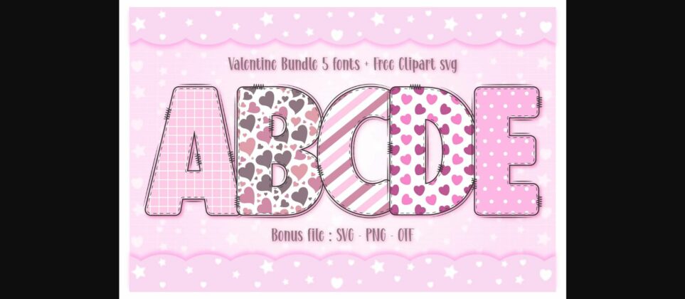 Valentine Font Poster 3