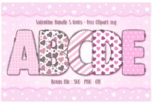 Valentine Font Poster 1