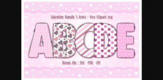 Valentine Font Poster 1