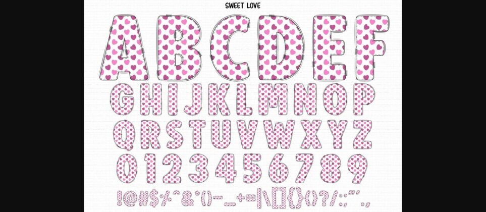 Valentine Font Poster 8