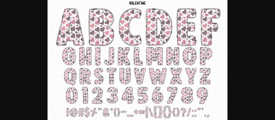 Valentine Font Poster 10