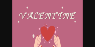 Valentine Font Poster 1