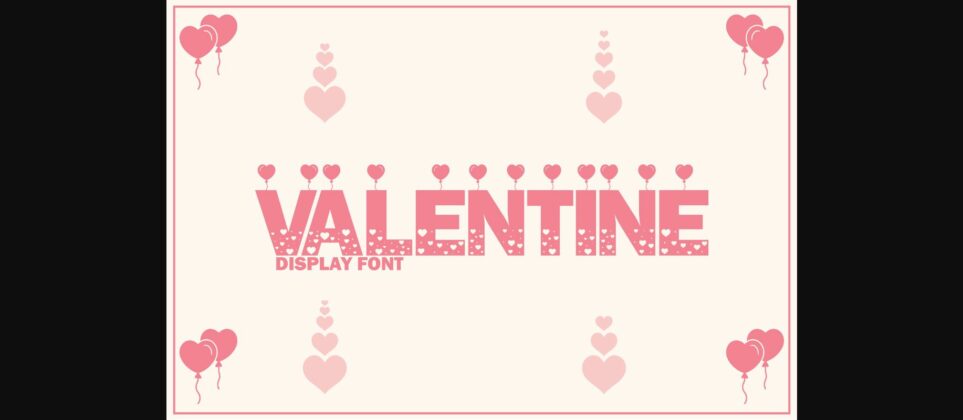Valentine Font Poster 3