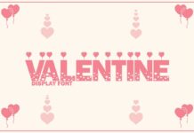 Valentine Font Poster 1