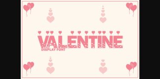 Valentine Font Poster 1