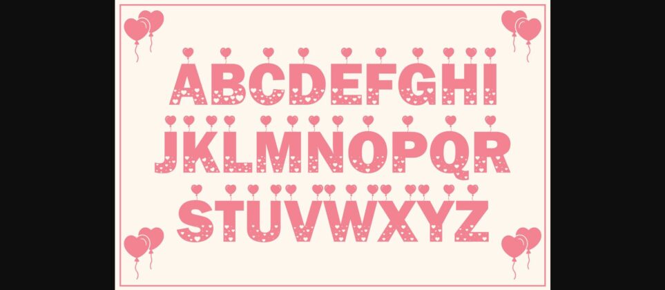 Valentine Font Poster 4