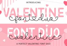 Valentine Font Poster 1