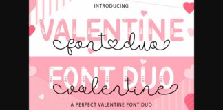 Valentine Font Poster 1