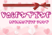 Valentine Font Poster 1