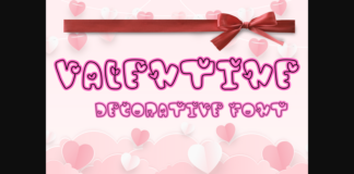 Valentine Font Poster 1