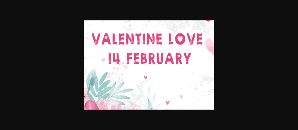 Valentine Love Font Poster 3