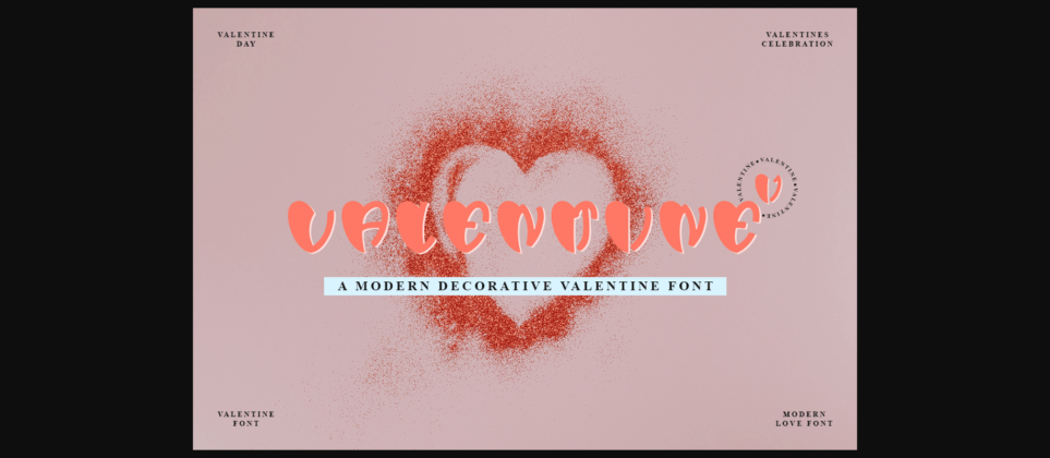 Valentine One Font Poster 3