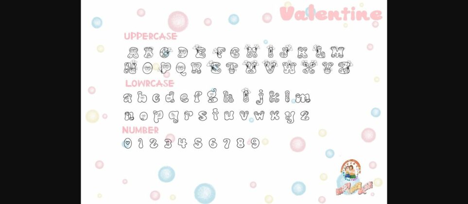 Valentine Penquin Font Poster 8