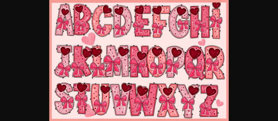 Valentines Cute Font Poster 2