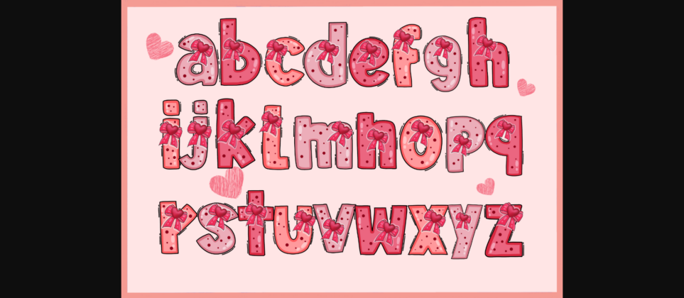 Valentines Cute Font Poster 5