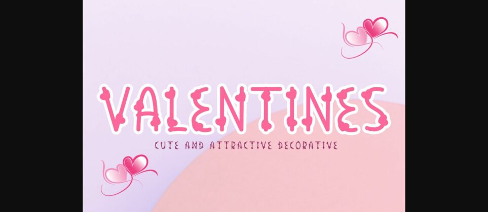 Valentines Font Poster 3