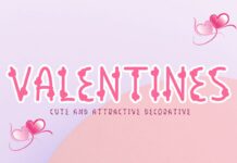 Valentines Font Poster 1