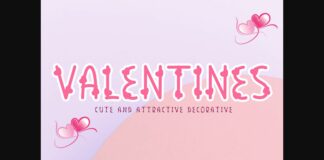 Valentines Font Poster 1